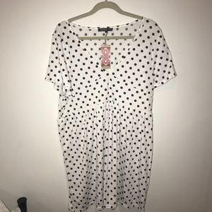 Plunge Polka Dot Cap Sleeve Sundress